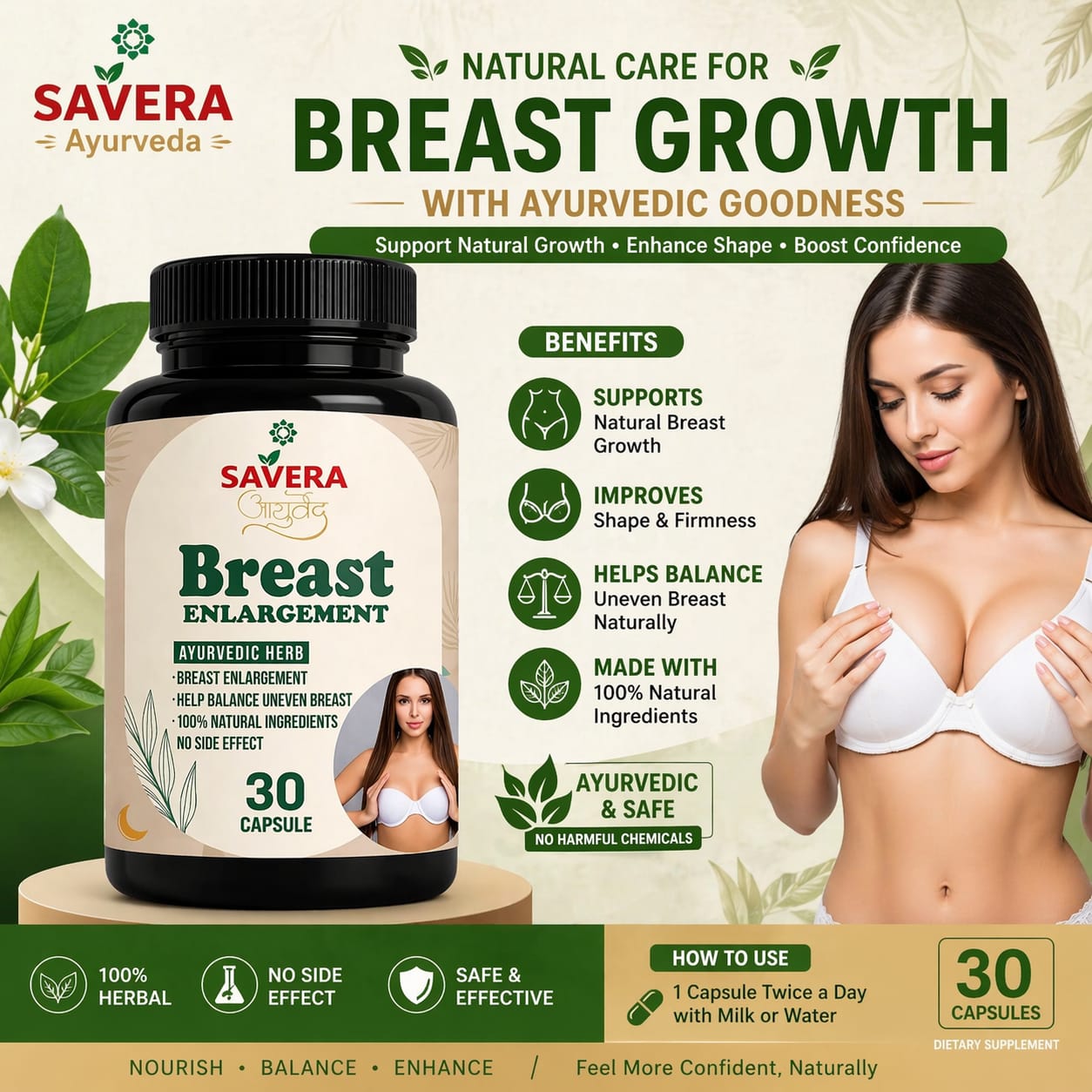 Breastom enlargement kit Breast Growth Capsules